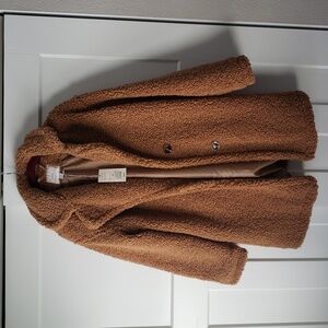 a new day Tan Teddy Jacket